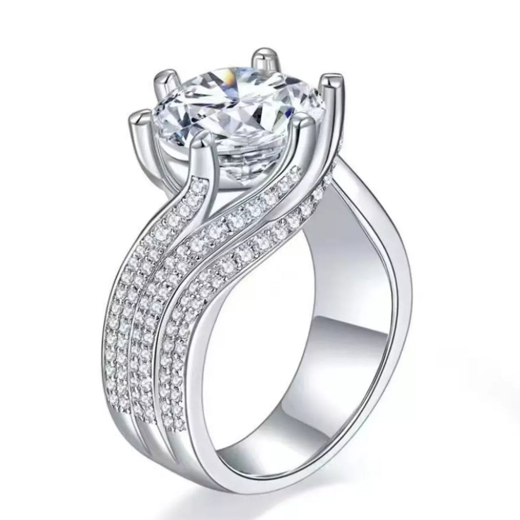 5 Carat Moissanite 925 Sterling Silver Ring