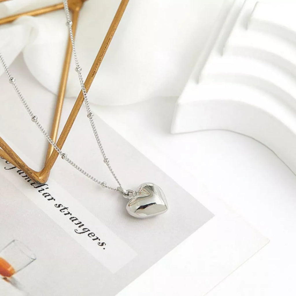 925 Sterling Silver Heart Necklace