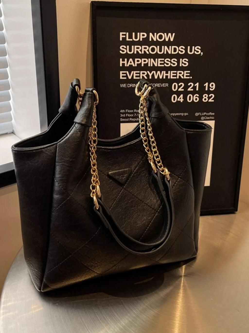 PU Leather Shoulder Bag