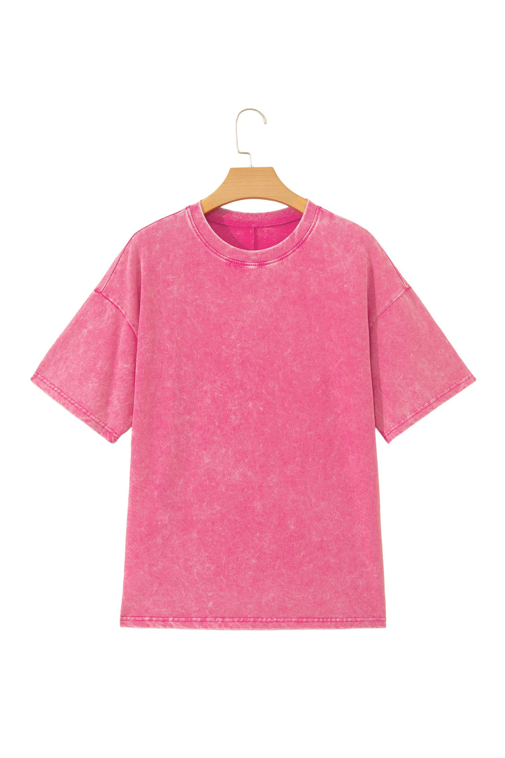 Solid Mineral Wash Short Sleeve Oversized Tee
