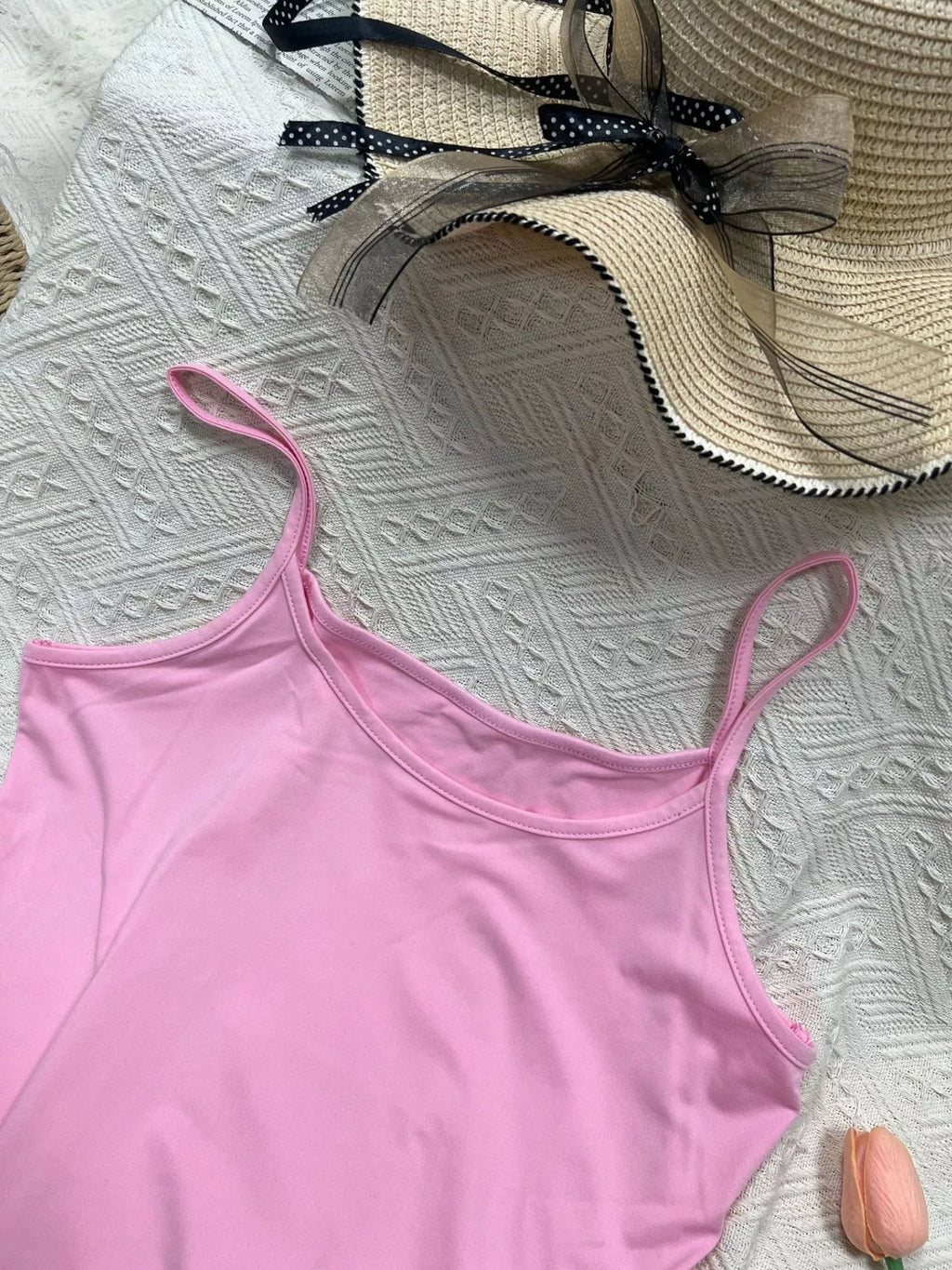 Solid Color Scoop Neck Cami