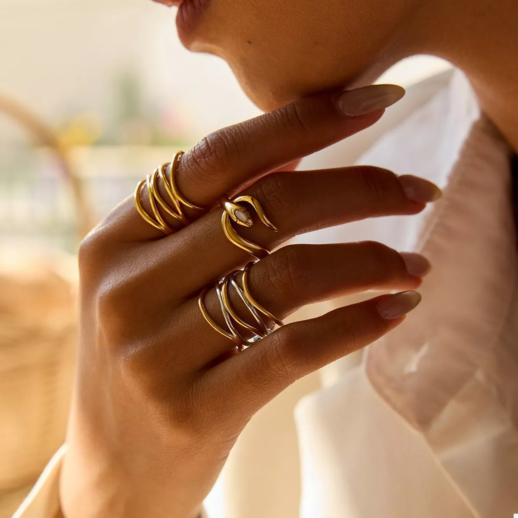 Two-Tone Open Ring