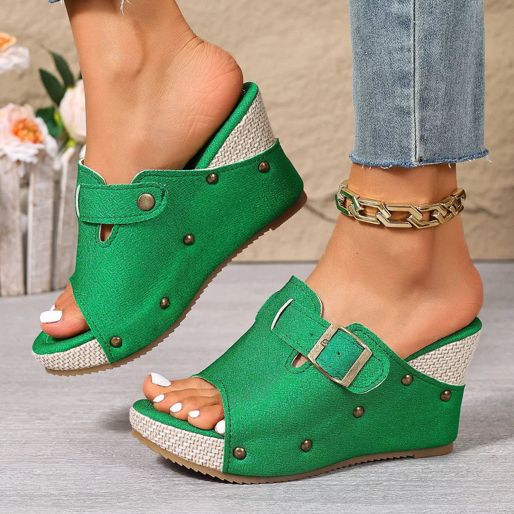 Open Toe Wedge Sandals