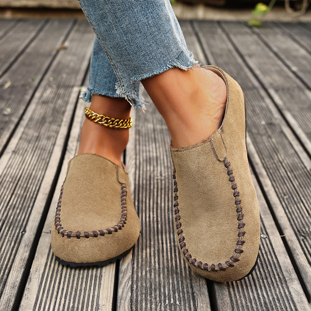 Round Toe Slip-Ons