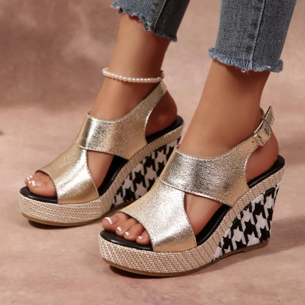 Open Toe Wedge Sandals