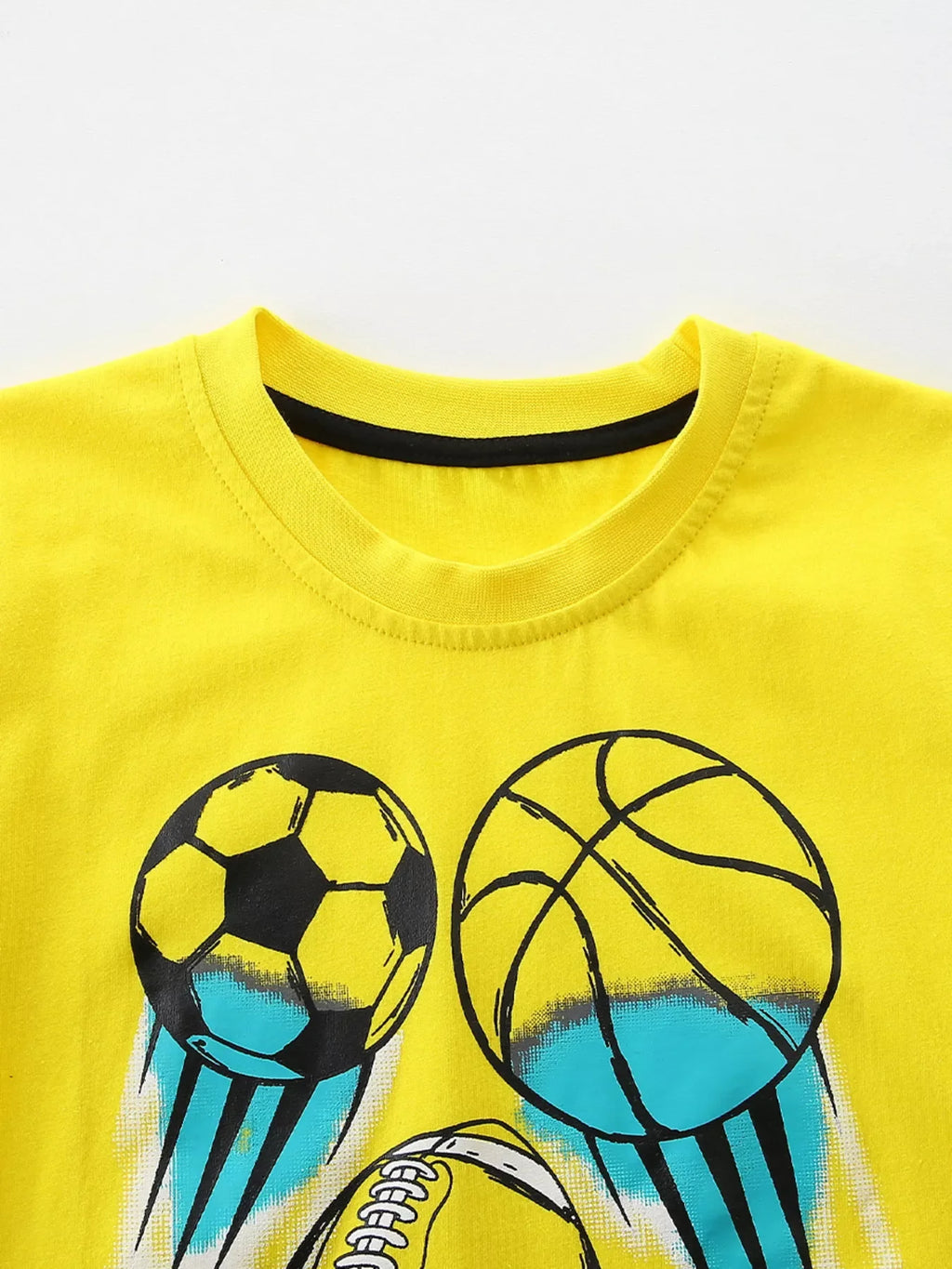 Children's Sporty Graphic Short Sleeve T-Shirt