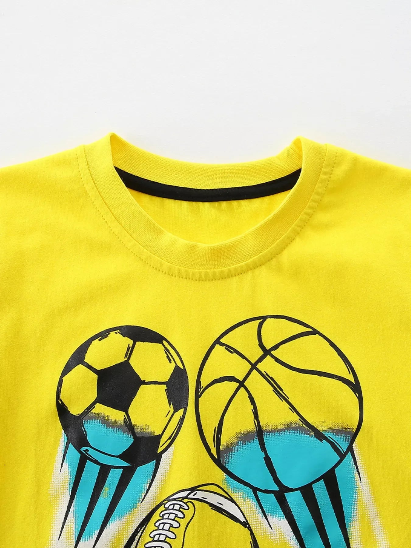 Children's Sporty Graphic Short Sleeve T-Shirt