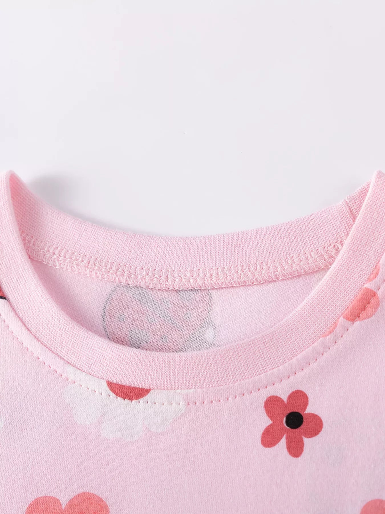 Children's Ladybug & Floral Print Two-Piece Set