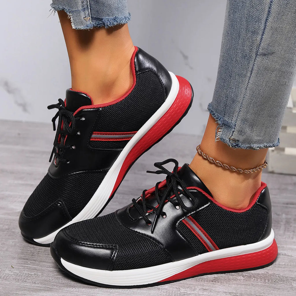 Round Toe Platform Sneakers