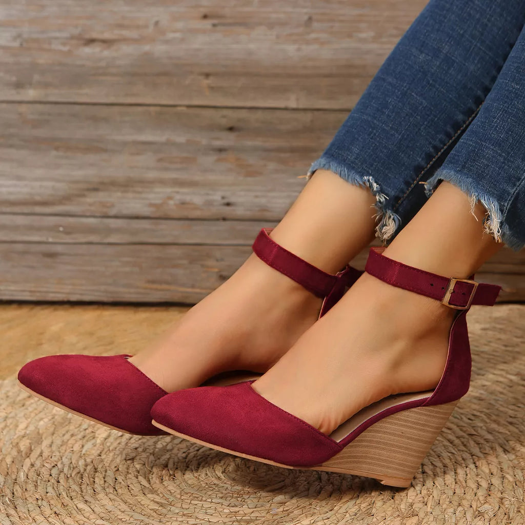 Point Toe Wedge Sandals