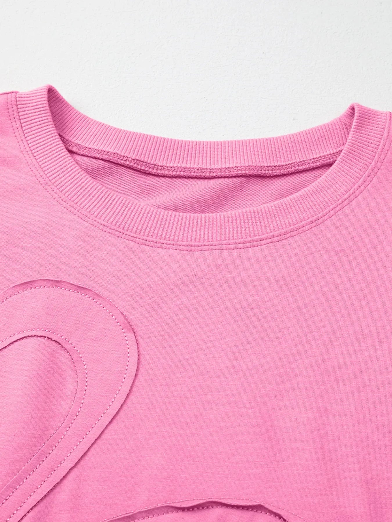 Flower Oversized Round Neck T-Shirt