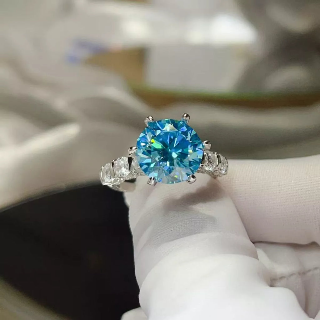 5 Carat Moissanite 6-Prong 925 Sterling Silver Ring