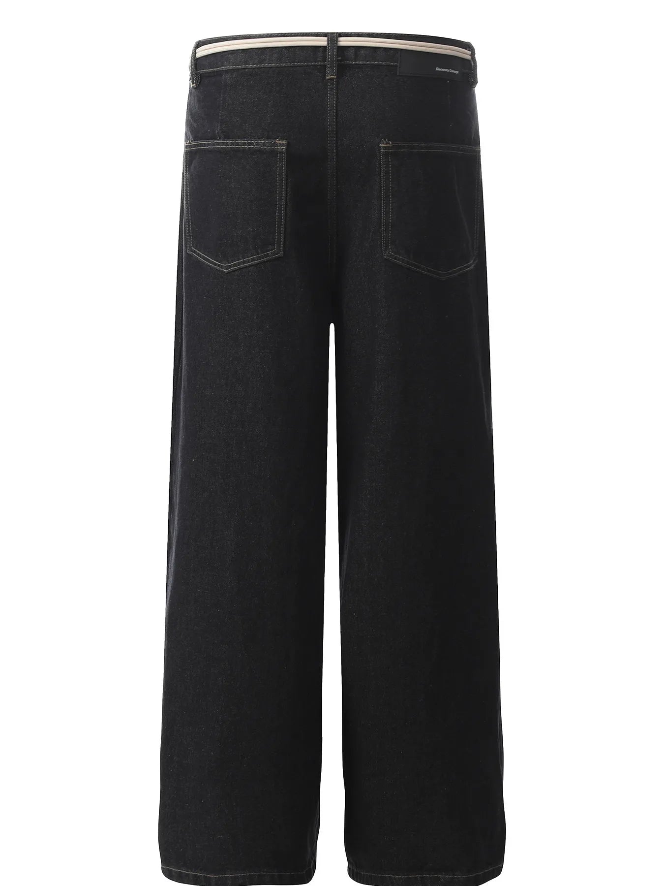 Men's High-Waisted Wide-Leg Jeans