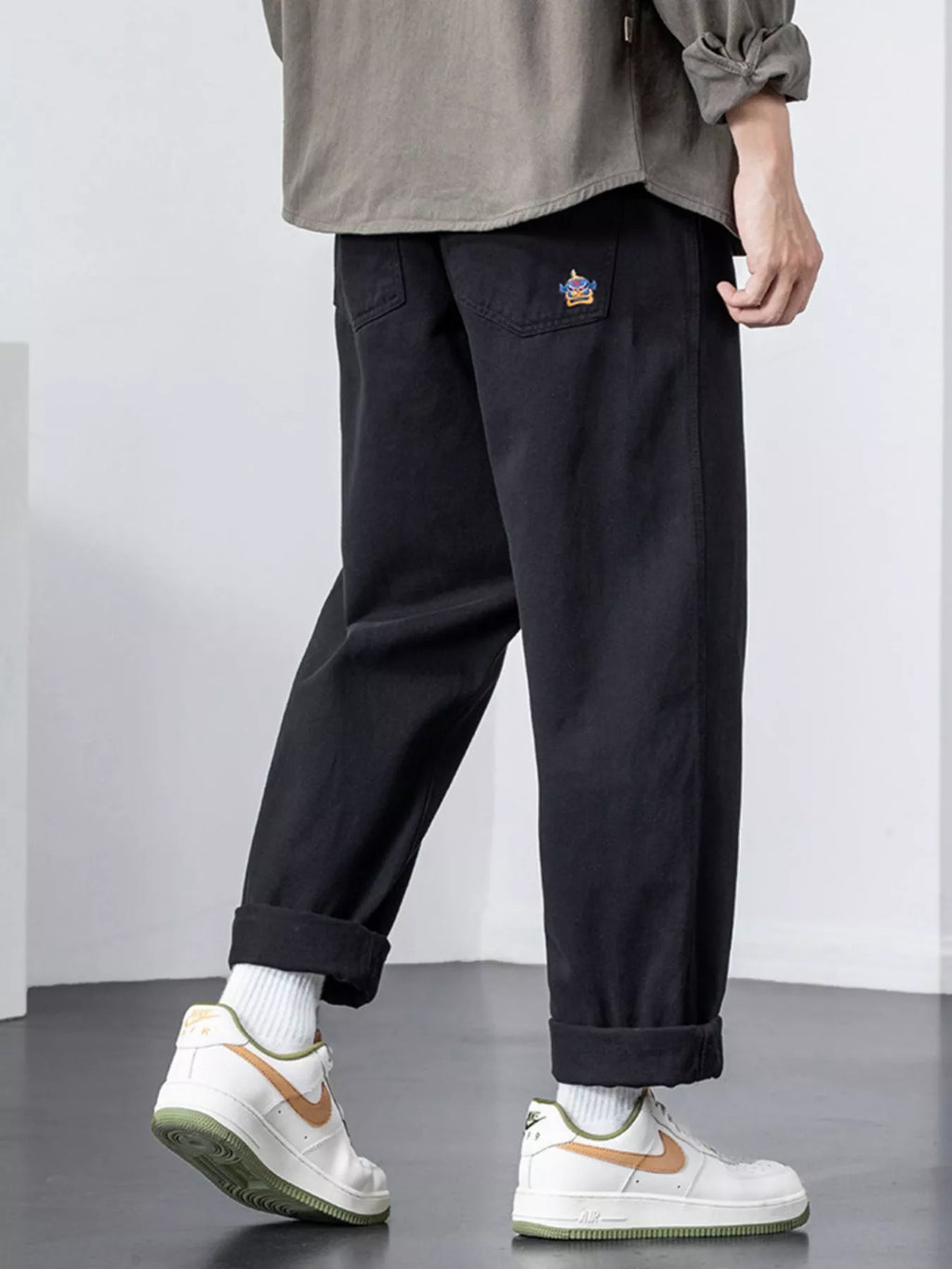 Men's Plus Size Wide Leg Pants