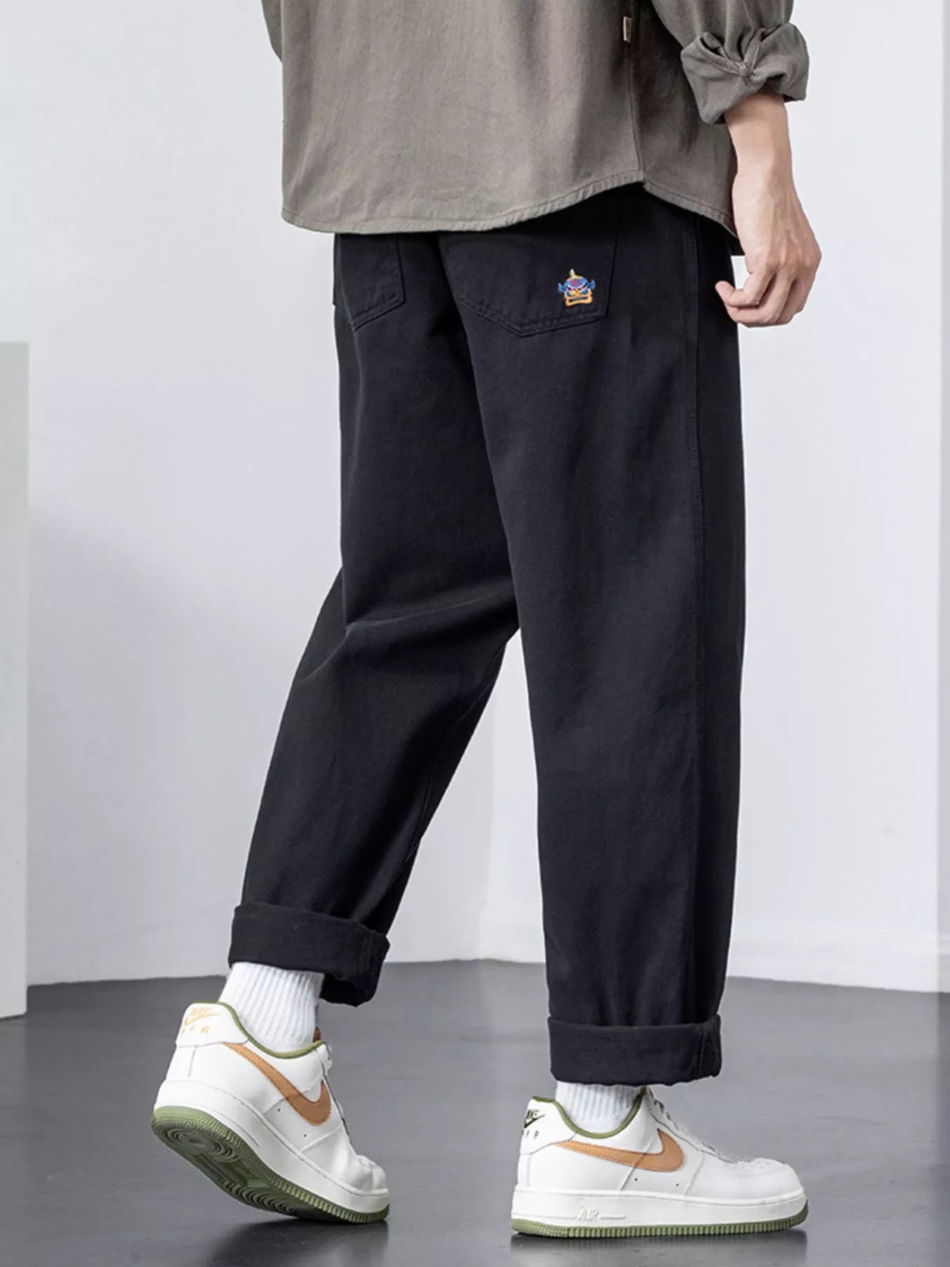 Men's Plus Size Wide Leg Pants