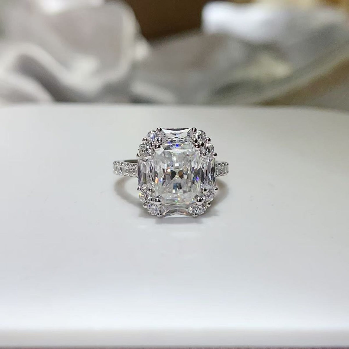 3 Carat Moissanite 925 Sterling Silver Ring
