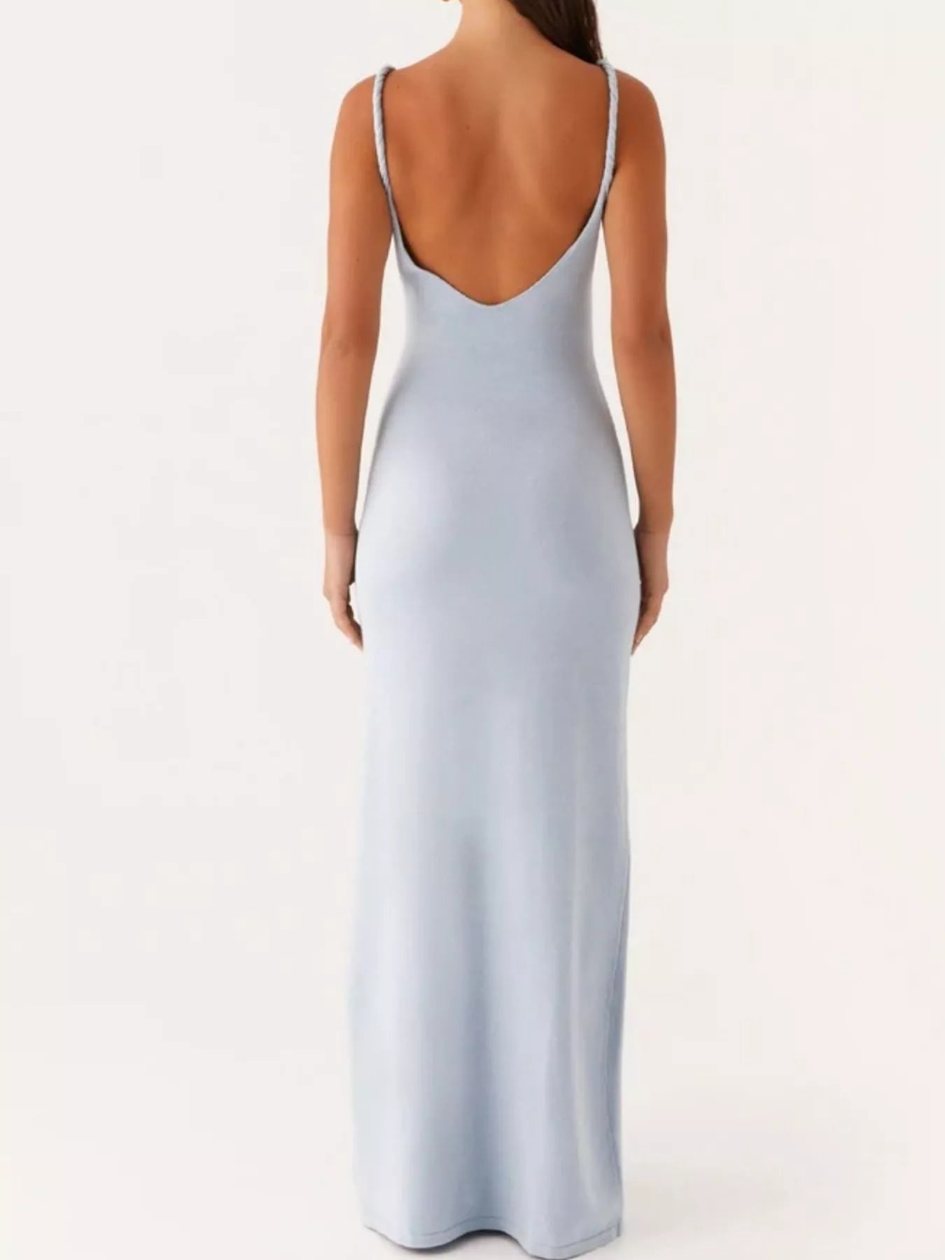 V-Neck Bodycon Maxi Dress