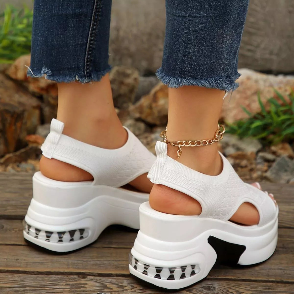Open Toe Platform Sandals