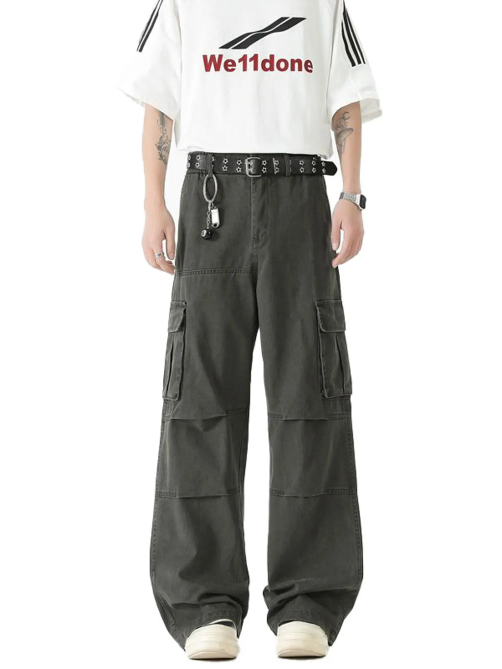 Men's Wide Leg Cargo Pants