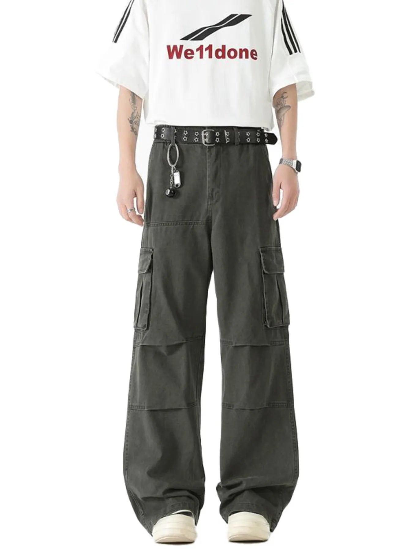Men's Wide Leg Cargo Pants