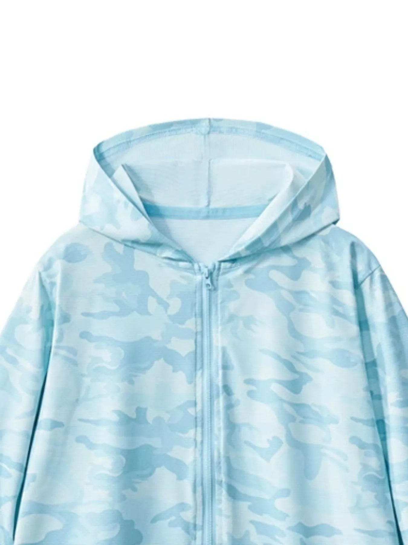 Children's Lightweight Camouflage Hooded Sun Protection Jacket