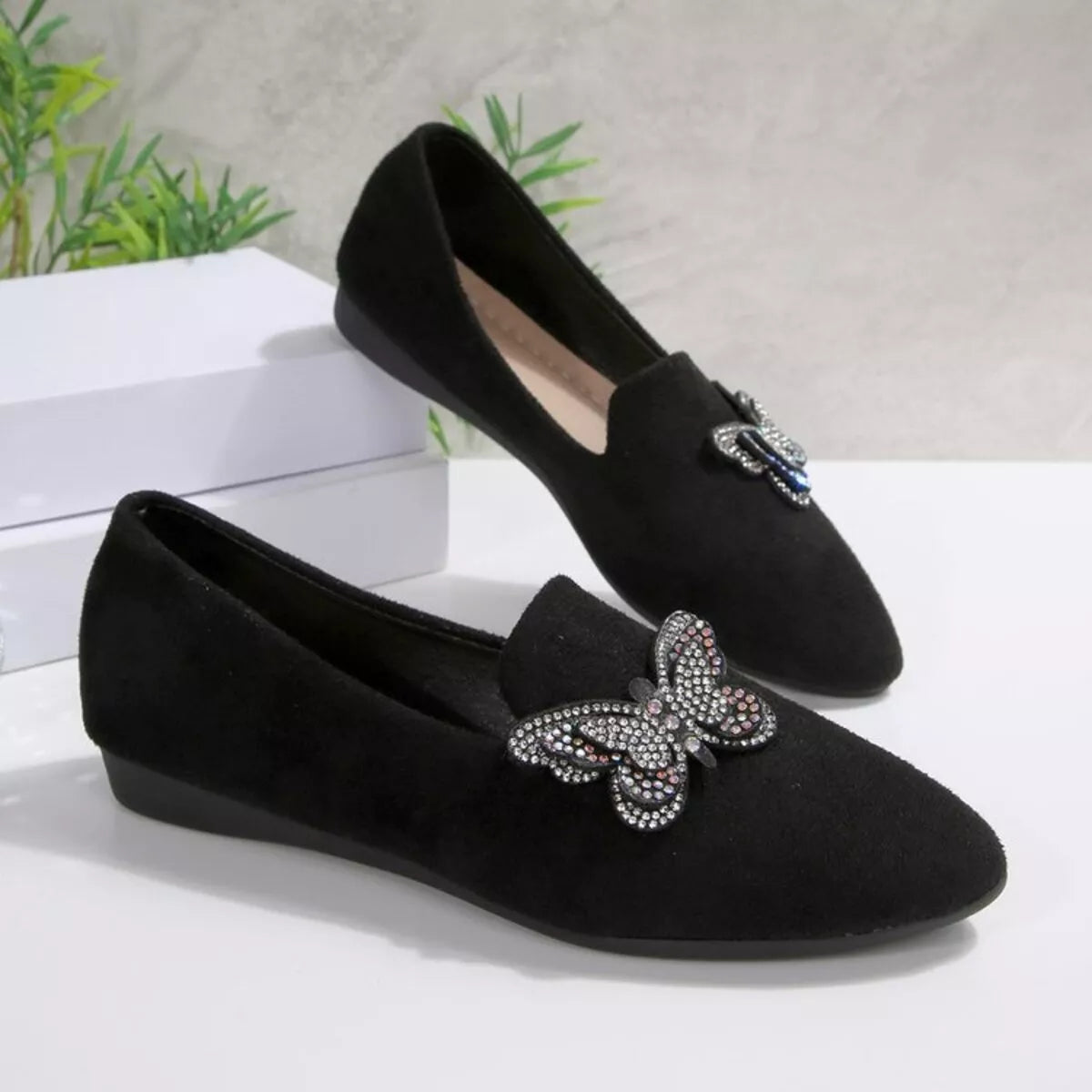 Butterfly Decor Slip-Ons