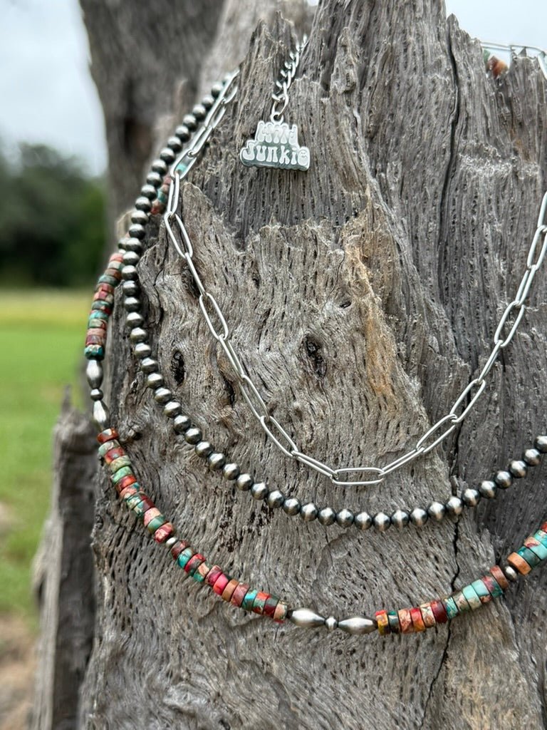 3-pc Sterling Silver Canyon Clay Necklace Stack