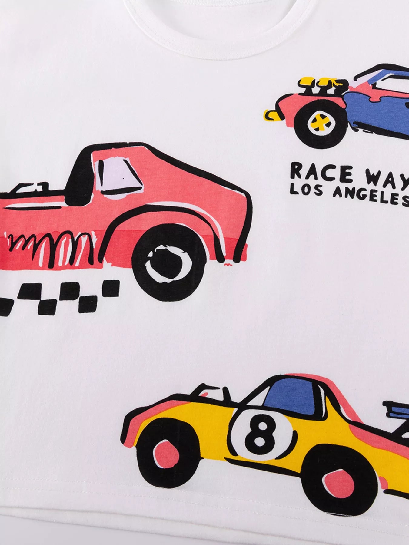 Children's Racing Car T-Shirt and Shorts Set