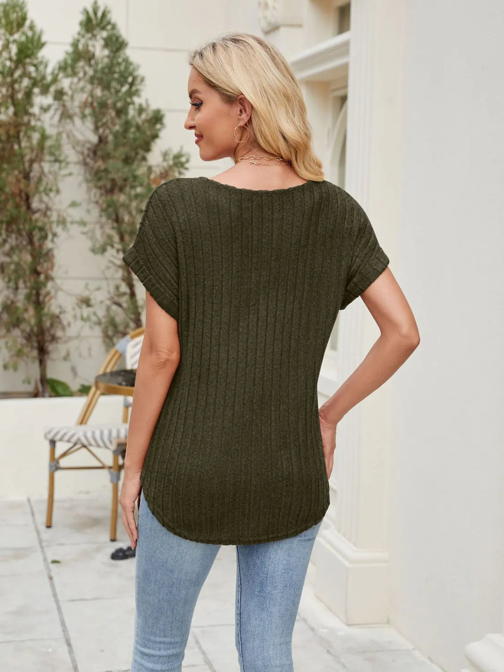 Round Neck Short Sleeve T-Shirt