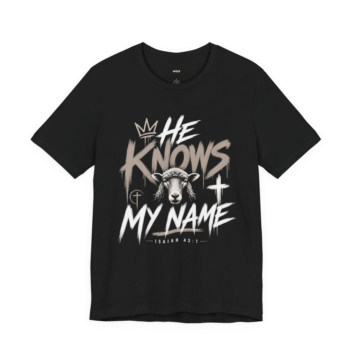 He Knows My Name Tee — Isaiah 43:1 | SEEN Movement Faith Apparel