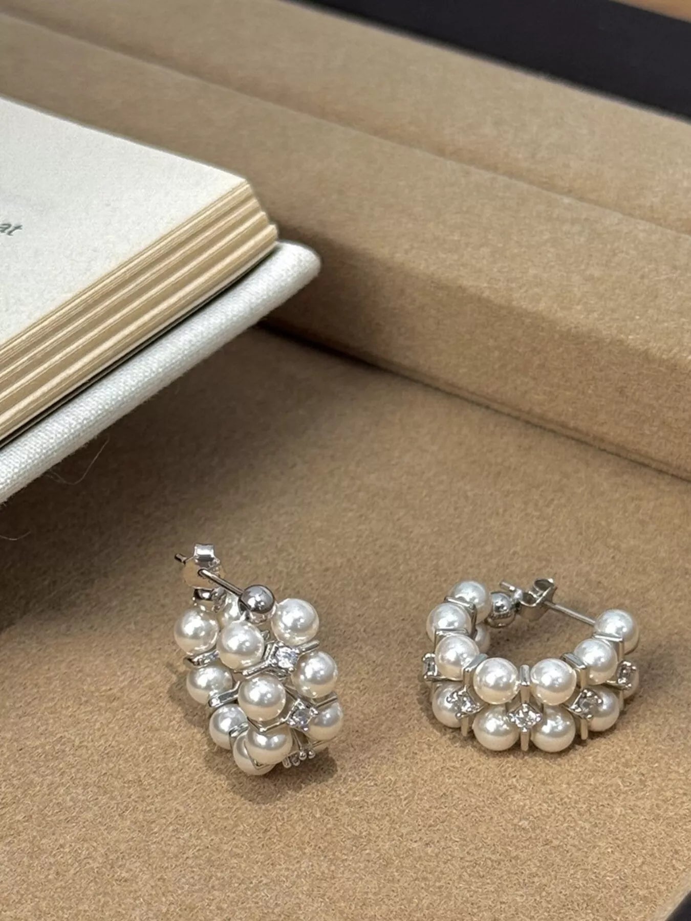 Pearl Hoop Earrings