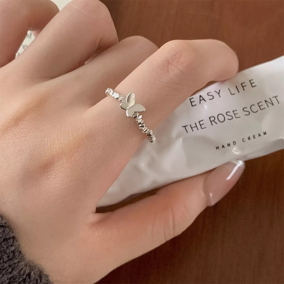 925 Sterling Silver Butterfly Ring