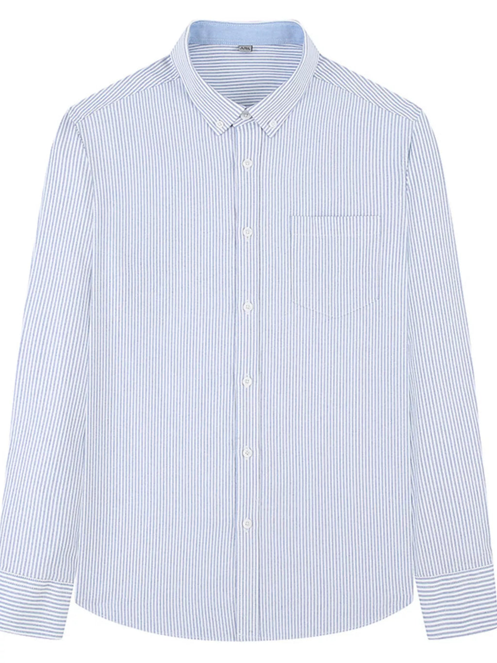 Men's Full Size Striped Button Up Long Sleeve Shirt Plus Size