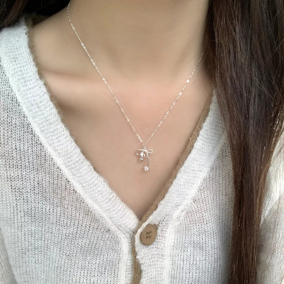 Bowknot Pendant Necklace