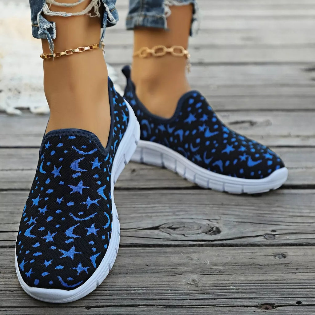 Round Toe Platform Slip-Ons