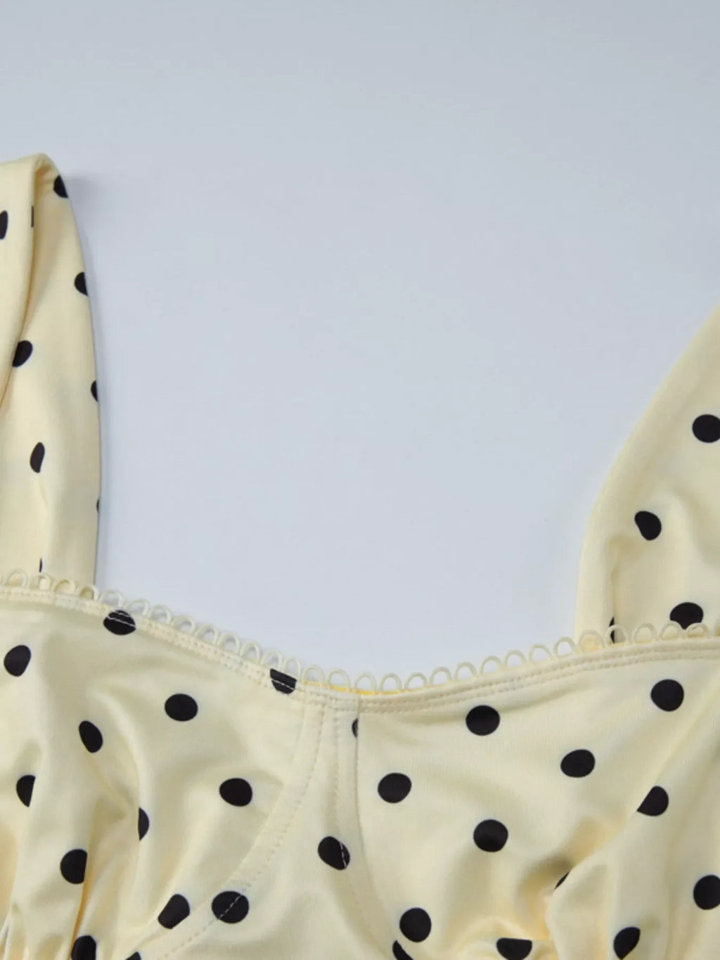 Polka Dot Sweetheart Neckline Tank Top