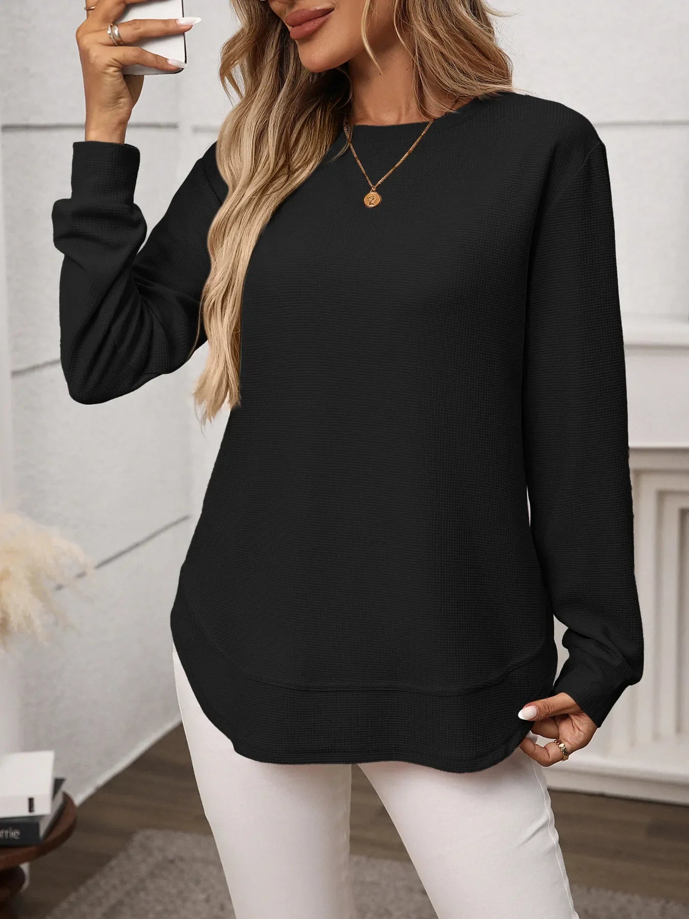 Long Sleeve Round Neck T-Shirt