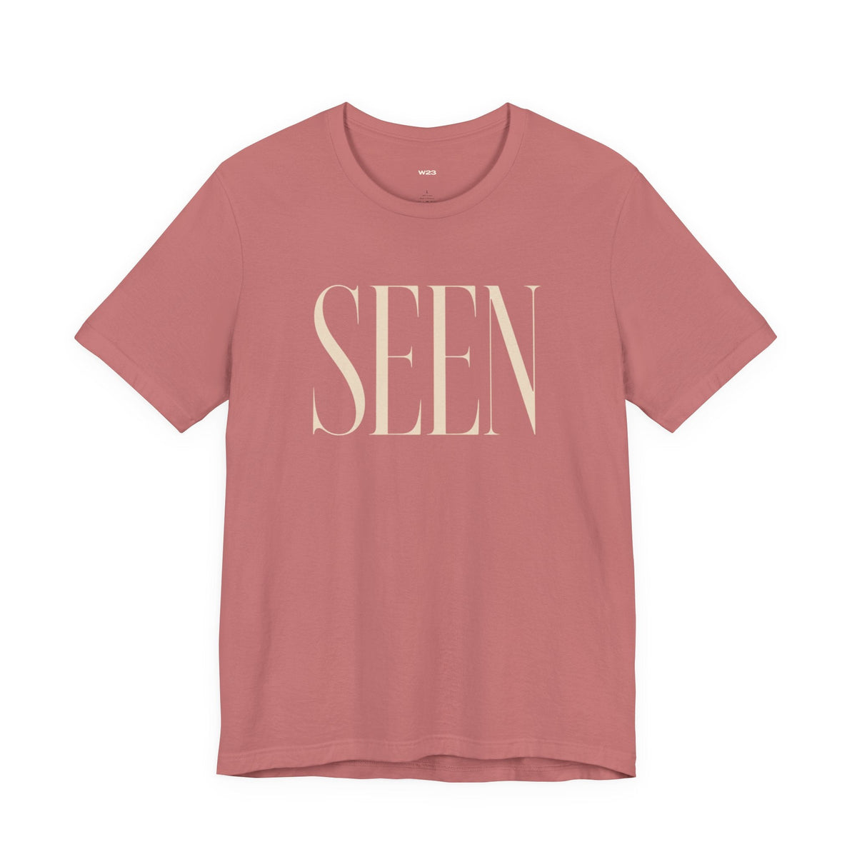 SEEN Premium Graphic Tee | Minimalist Luxury Streetwear Shirt | Identity & Self Worth Apparel