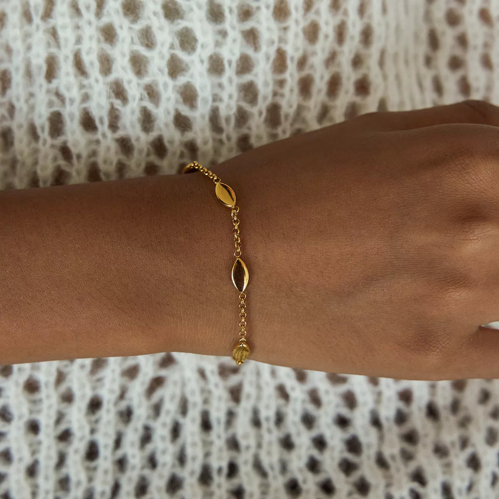 18K Gold-Plated Chain Link Bracelet