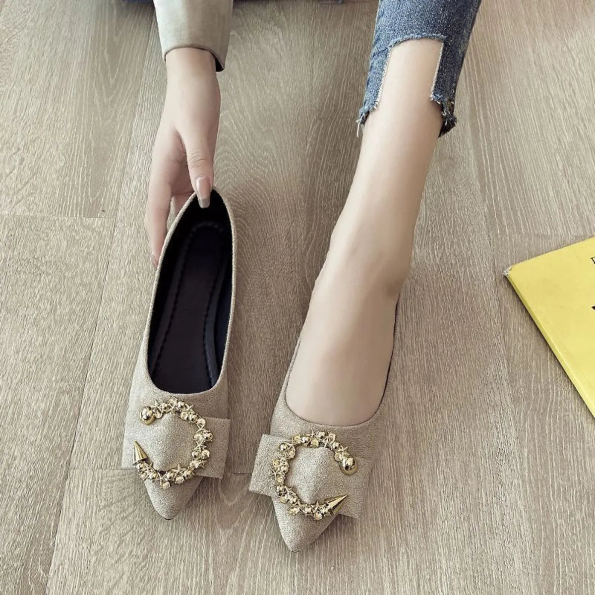 Point Toe Flat Slip-Ons