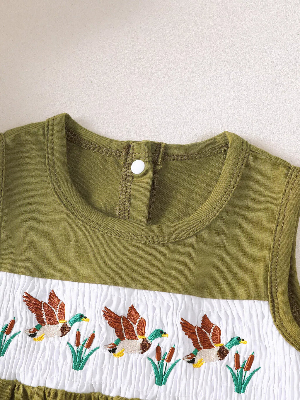 Children's Embroidered Top and Camo Bottom Set