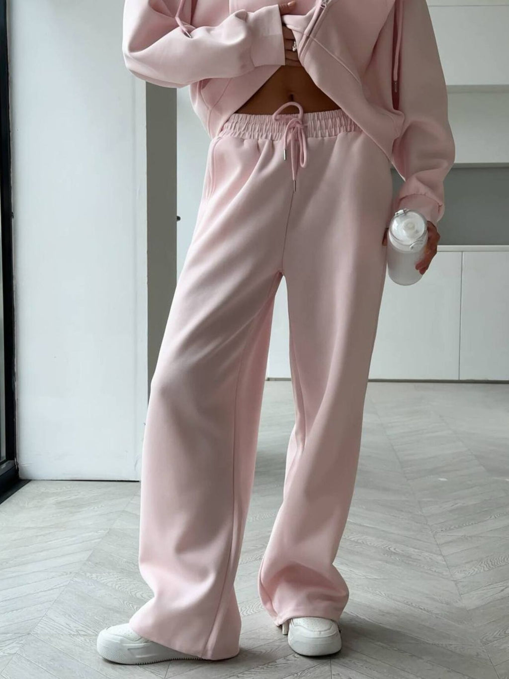 Zip-Up Hoodie and Sweatpants Set