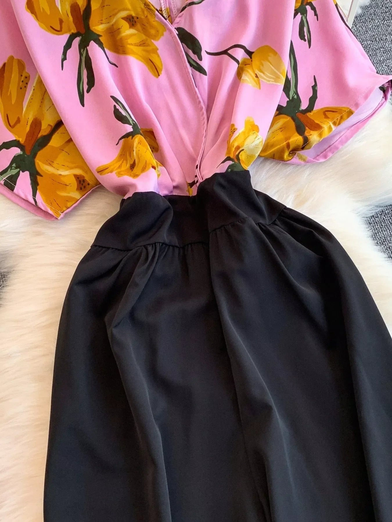 Printed Wide Leg Jumpsuit