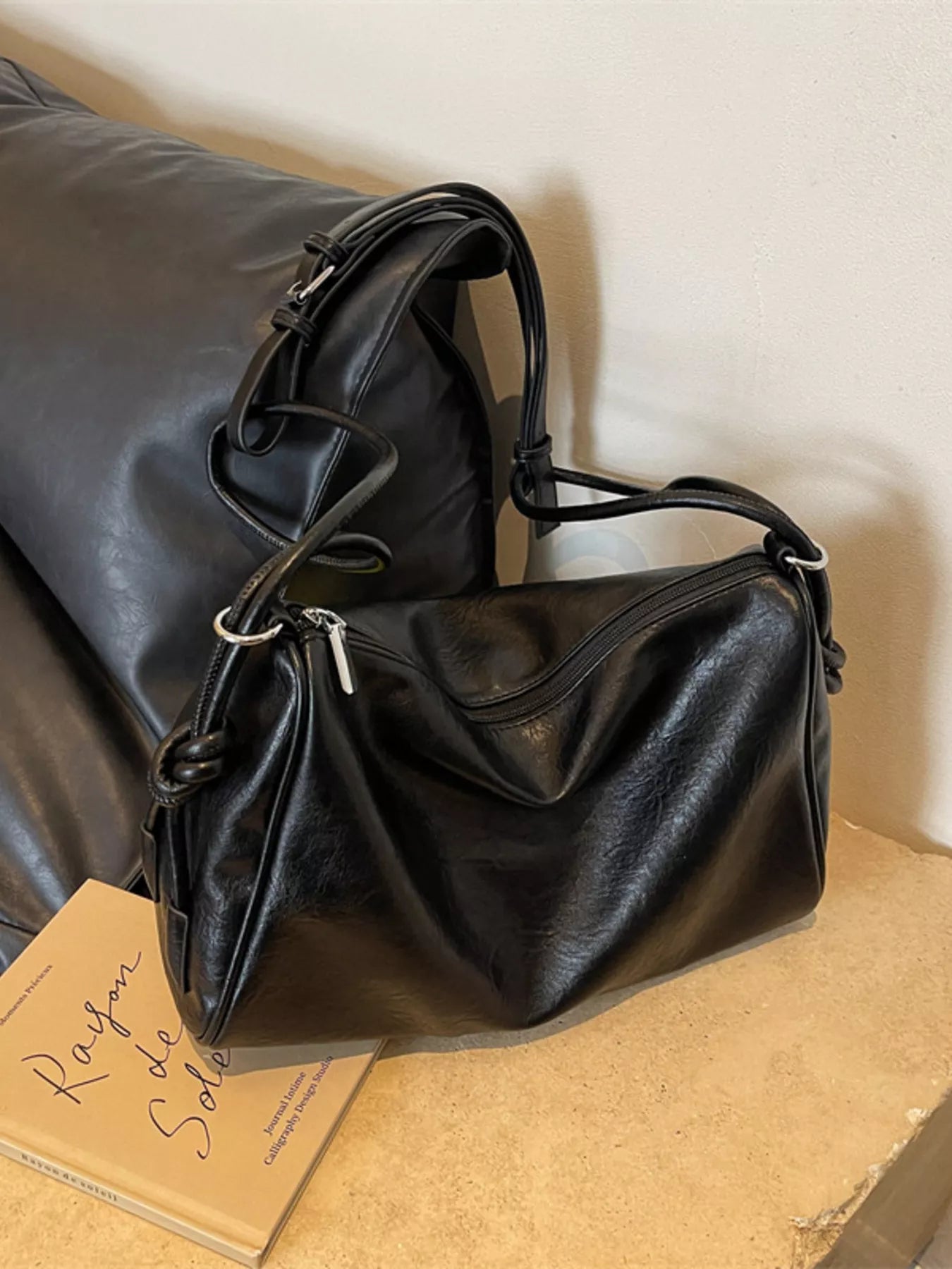 Vintage Style Leather Crossbody Bag
