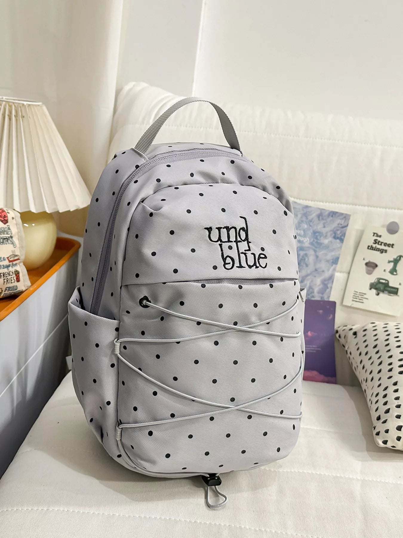 Polka Dot Lightweight Backpack Bag
