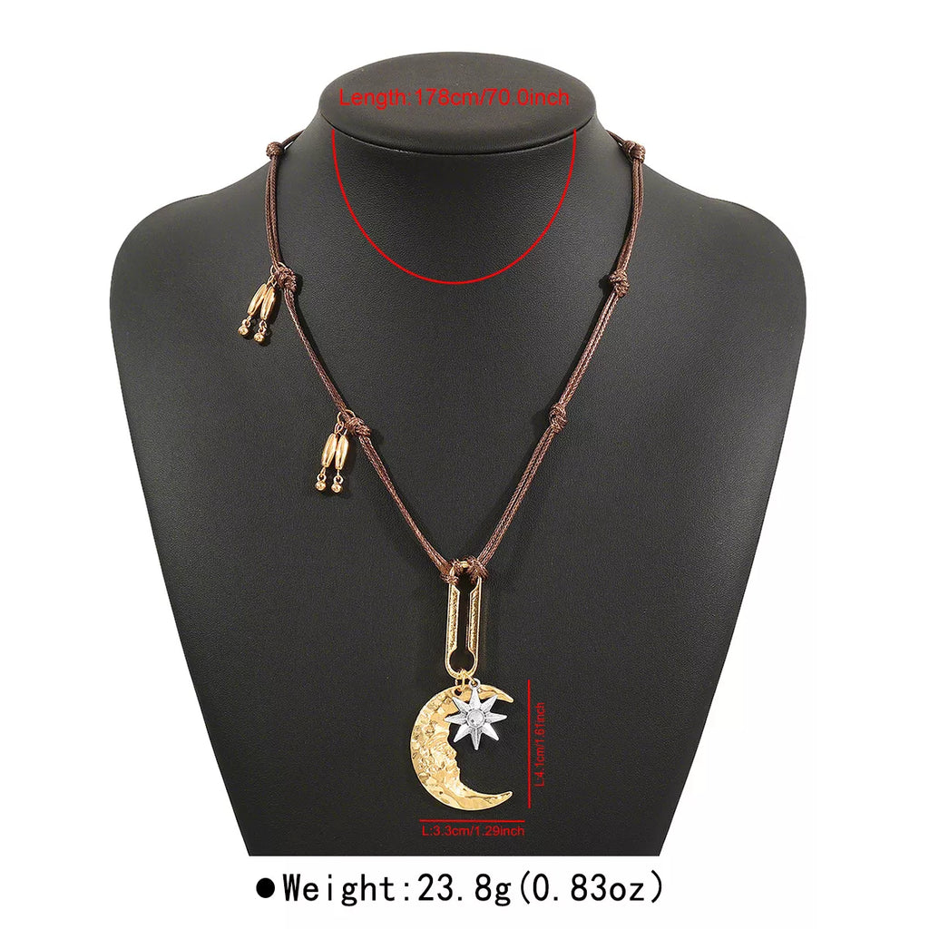 Moon & Sun Pendant Necklace
