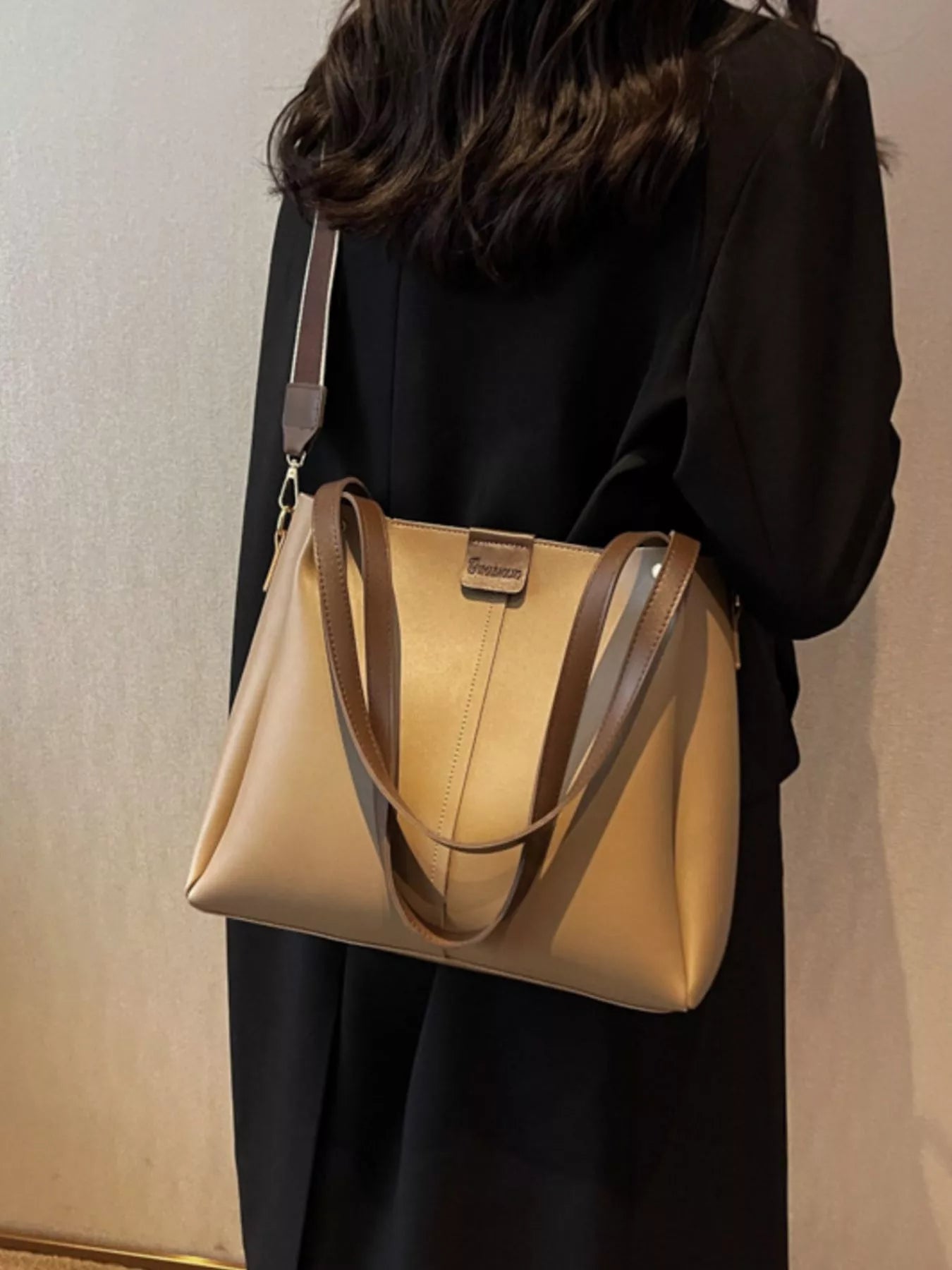 Wide Strap Shoulder Bag