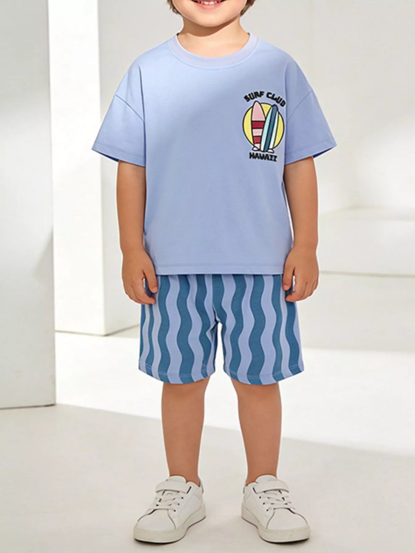 Children's Surf Club Hawaii Graphic Tee and Shorts Set