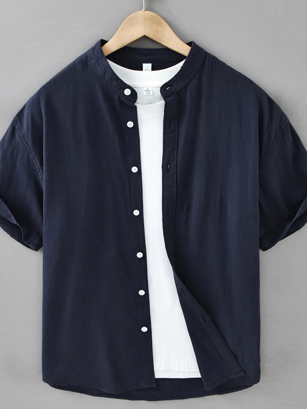 Men's Plus Size Button Up Short Sleeve Shirt