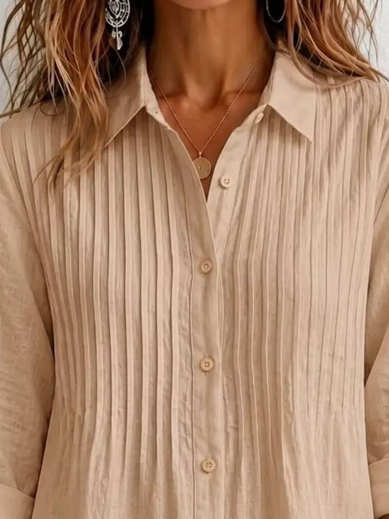 Men's Full Size Button Up Long Sleeve Shirt Plus Size